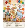Set de columna de globos con números temática de circo, decoración de escena para fiesta de cumpleaños infantil y accesorios para fotos