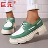 Juyuan 2026 Verano Nuevos Mocasines de Cordones de Talla Grande de Comercio Exterior Deseo Zapatos de Moda para Mujer Europeos y Americanos de Amazon