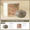 Cinzeiro de fábrica com padrão de rocha, elegante e de alta qualidade, com tampa, adequado para casa, sala de estar e escritório, cinzeiro de cerâmica com design criativo e único