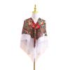 Popular Transfronterizo Chal Étnico Ruso de Xinjiang de 110 cm Bufanda Cuadrada Clásica Retro Cálida y Hermosa Bufanda Multicolor