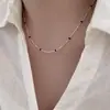 Plata S925 Modelo Nuevo Mismo Estilo Xiaohongshu Collar con Forma de Corazón para Mujer, de Moda, Lujo Ligero, Diseño de Nicho, Collar de Verano con Temperamento