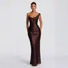 Vestido de Festa Sexy Europeu e Americano Transfronteiriço Amazon de Um Ombro Sem Mangas com Espinha de Peixe 2026