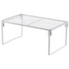 Estante de Cocina de Hierro Apilable para Gabinete Escurridor de Tazones y Platos Estante de Almacenamiento para Utensilios de Cocina Estante para Condimentos
