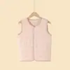 Chaleco de lana de oveja para niños y niñas para otoño e invierno, ropa de bebé, capa interior ligera y ajustada para abrigar