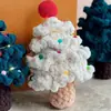 Pacote de Material DIY Tapete de Musgo Crochê Feito à Mão Tecido de Malha Caseiro Verde Floresta Cobertor de Cabeceira Quarto