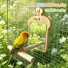 Soporte de Espejo para Loro, Cacatúa, Pájaro del Amor, Periquito Barra de Soporte, Juguetes y Suministros para Decoración de Jaulas de Pájaros