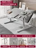 Mesa pequeña ajustable y plegable para dormitorio, escritorio simple para estudiante con marco ajustable, escritorio de estudio para mirador, mesa de noche de pie