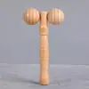 Massajador de madeira massagem nos pés rolo de empurrar com a mão estilingue ombro pescoço cintura rosto ferramenta massajadora de plástico atacado