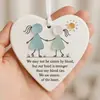 Bestseller transfronterizo Decoración de Amistad en Forma de Corazón Adorno de amistad acrílico 2D