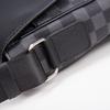 Nova Bolsa de Ombro Crossbody Bolsa Masculina Casual Xadrez Coreano Bolsa Esportiva de Couro Distintivo Elegante Pequena Mochila