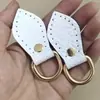 Accesorios Pequeños para Modificación de Bolsos: Bucles Laterales de Cuero, Anillos Colgantes de Cuero con Forma de Hoja, Herrajes para Bolsos