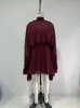 DZ Conjunto de dos piezas de vestido de gasa elegante de primavera/verano nuevo transfronterizo europeo y americano con camisola interior de moda