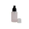 Botella con atomizador cosmético de esencia rosa de 45 ml con hombro redondo, pequeña, de niebla fina, transparente, para emulsión, prensado y embotellado de aceite esencial.