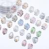Arte de unhas de gelo de verão cristal em pilha joia de diamante através da cor açúcar ovo de pombo unha broca de unha rosa em pilha bola de diamante produto acabado