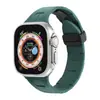 Adequado para Pulseira de Apple Watch S1-10 Geração Ultra Hermes Fivela Dobrável Monocromática Pulseira Esportiva de Silicone