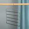 Cabide multifuncional para calças de plástico com revestimento antiderrapante, multi-camadas para armazenamento no guarda-roupa, cinco em um, cabide para calças, fabricantes, atacado