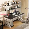 Mesa de Computador Mesa de Estudo Mesa de Escritório Conjunto Completo com Mesa e Cadeira Painel Perfurado Mesa Gamer Estante de Chão