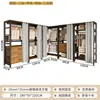 Guarda-Roupa Aberto DIY Closet Planejado Combinação de Guarda-Roupa Cabideiro Prateleira de Chão para Quarto