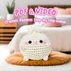 Kit de Materiales para Muñeca de Ganchillo Conejito Redondo Muñeca Hecha a Mano Decoración Interior DIY Transfronterizo de Amazon