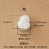 Plata pura 999, plata lisa, dije de zodiaco de dibujos animados de doble cara, cuenta de la suerte, dije de zodiaco de oveja de plata dura 3D, pulsera para el año de la oveja