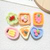 Cesta de frutas simulación comida juego DIY accesorios de resina accesorios de ropa horquilla cuerda para el cabello niña materiales hechos a mano al por mayor