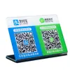 Suporte de Mesa em Acrílico para QR Code, Placa de Mesa em Acrílico, Placa de Mesa em L Personalizada para Banco, Atacado do Fabricante