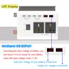 Inversor 300W energía solar para vehículo 12V a 110V Pantalla LCD inteligente doble 4USB 4.2A carga rápida