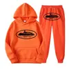 Sudadera con Estampado de Patrón de Prisión Demoníaca Clint419 Europeo y Americano Conjunto de Forro Polar para Hombre Venta al por Mayor Suelto Estilo Nuevo