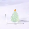 Paisagem em Miniatura Criativa Árvore de Natal Luminosa Cena Nevada Decoração DIY Acessórios de Saco Surpresa Mini Enfeites Micro