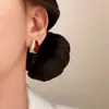 Exquisitos, Simples, Lujo Ligero, Sensación de Alta Gama, Circonita Microincrustada, Pendientes de Goteo de Aceite Rojo Ancola, Estilo de Nicho, Pendientes Versátiles para Mujer