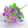 Flor artificial Flor falsa 28 cabeças Orquídea saltitante Margarida Flor decorativa Flor de seda Flor de plástico Flor de pano Engenharia externa Crisântemo