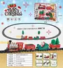 Trilho Elétrico de Trem de Natal Pendurado Transfronteiriço ao Redor da Árvore Trilho de Montagem Rotativo e Mutável Brinquedo de Bloco de Construção Presente para Menino
