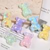 Acrílico con Recubrimiento UV Oso de Dibujos Animados Cuentas con Agujero Vertical Oso Violento Colgante Accesorios para Joyería DIY Cuentas Sueltas Venta al por Mayor