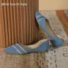 Zapatos Planos de Moda para Mujer 2025, Estilo Nuevo, Puntiagudos, Boca Baja, para Usar sin Cordones, Versátiles, Suela Suave, con Falda