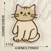 Dibujo Animado Original Animal Gato y Cachorro Autoadhesivo DIY Decorativo Accesorios para Ropa Bolso de Lona Funda de Teléfono Parche Bordado
