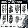 Tatuajes Temporales de Arte de Palabras Inglesas Góticas con Hierbas para Hombres y Mujeres Impermeables de Larga Duración para el Brazo Pegatinas de Alta Gama No Reflectantes