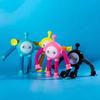 Robot de Dibujos Animados Versátil con Luz, Ventosa, Elástico, Interactivo Padre-Hijo para Niños, Juguete para Aliviar el Estrés