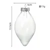 Cubierta Dorada y Plateada Bola de Navidad Transparente Exportación Venta Caliente Artesanía de Soplado de Plástico Bola de Plástico Decoración Navideña Bola Colgante Suministro