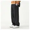 Macacão largo retrô americano masculino outono novo moda casual retrô marca diário versátil calça reta masculina