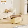 Caja de Almacenamiento con Tapa Cara Sonriente Artículos Varios Caja de Almacenamiento para el Hogar Gran Capacidad Bocadillos Dormitorio Escritorio Organizador de Caja para Juguetes