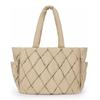 Bolsa Cruzada Acolchada de Nylon Personalizada de Fábrica Bolsa Tote Acolchada bolsa de Moda hacia abajo Bolsa de Hombro Ligera Patrón Acolchado