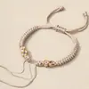 Nudo de Flor de Durazno Estilo Antiguo Pulsera Semi-Terminada Tejida a Mano con Hilo de Cinco Colores para el Año de Nacimiento DIY Joyería de Mano Accesorios para Pulseras Venta al Por Mayor