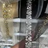 Vestido de Malla Encaje Bordado Lentejuelas Industria Pesada Perlas Cintura Prenda Puño Cuello Accesorios Accesorios Encaje
