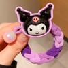 Faixa de Cabelo Infantil Sanrio Colorida Trançada Corda Grossa para Cabelo Headband Corda para Rabo de Cavalo Alto Cabelo de Menina Não Machuca