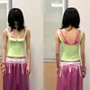 Verano dulce moda femenina transfronteriza sexy chica caliente top sin mangas ajustado con detalles de botones y abdomen descubierto top deportivo casual