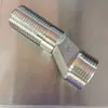 Adaptador de cotovelo estendido universal para chuveiro, conexões de latão em ângulo dobrado de aço inoxidável 304