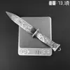 Mercancía de Juego Delta Cuchillo de Verdugo Arma de Metal 22cm Modelo Adorno Coleccionable Arma de Utilería Sin Afilar