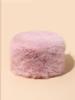 Sombrero de otoño e invierno Nuevo sombrero de pescador de felpa para mujer con orejeras cálidas, sombrero que estiliza la cara, sombrero de cubo pequeño peludo para ponerse
