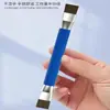 Cepillo limpiador para estufa de gas, cepillo pequeño de acero para estufa de cocina, potente removedor de manchas, cepillo para estufa de gas, cepillo de alambre multifuncional sin ángulo muerto