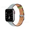 Adequado para Pulseiras de Apple Watch, Pulseira Pequena de Couro Genuíno com Padrão de Lichia para Appleiwatch110Ultra3, Transfronteiriço